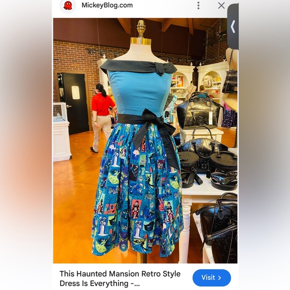 EUC Disney Parks Haunted Mansion Dress - Picture 2 of 9